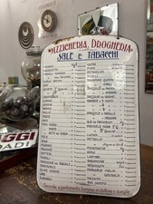 Targa smaltata e Bombata