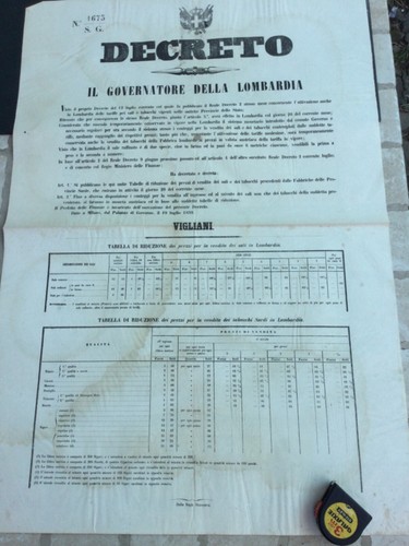 Editto lombardo veneto 1859 - veneto,