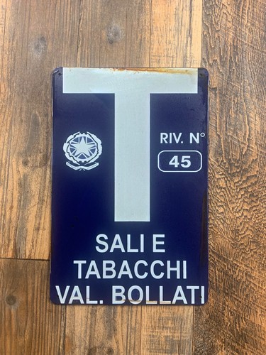 Insegna metallo sali e - insegna,
