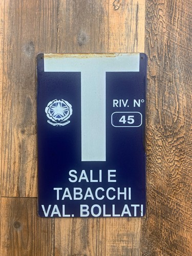 Insegna metallo sali - insegna,