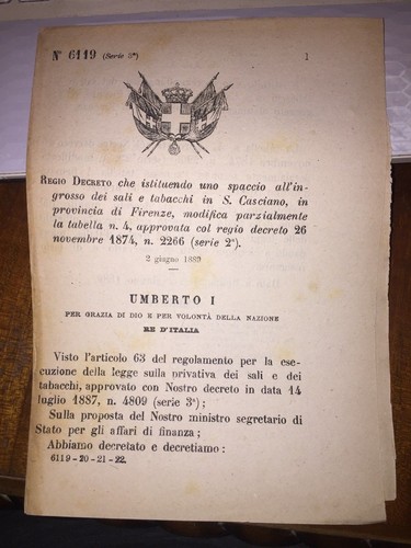 Regio decreto istituisce - regio,