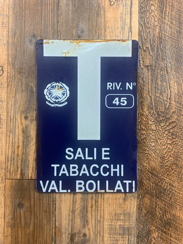 Insegna metallo sali e - metallo,,