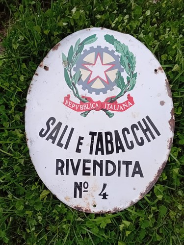 Insegna pubblicitaria smaltata - insegna,