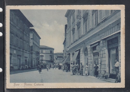 Cartolina fano piazza costanzi - fano,