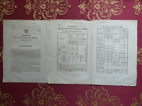 Manifesto 1859 prefettura - 1859,