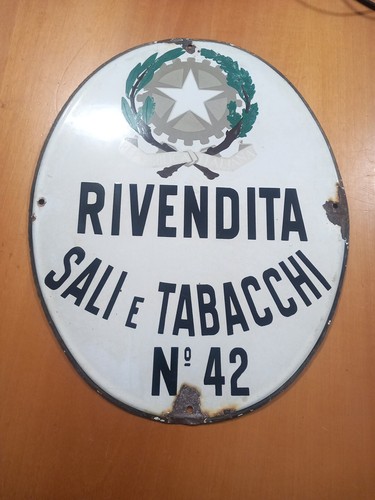Tabella smaltata sali - smaltata, e