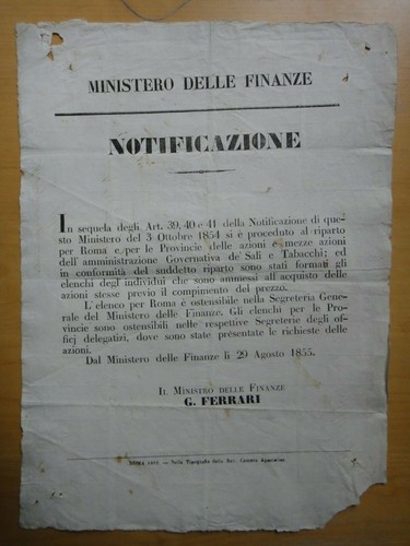 1855-NOTIFICAZIONE-Ministero