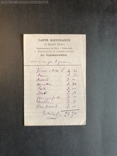 fattura CAFFE' RISTORANTE