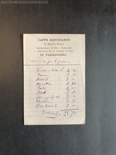 Fattura caffe ristorante - fattura,