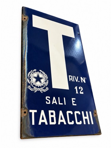 Insegna smaltata sali - insegna,