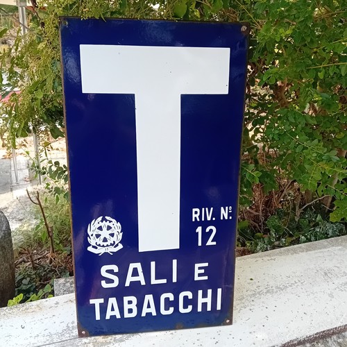 Insegna tabella smaltata sali - insegna,
